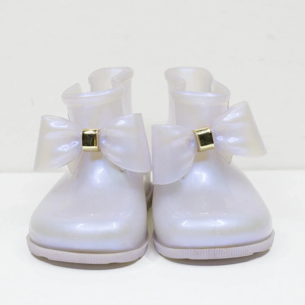 MINI MELISSA Sugar Rain Bow Jelly Boots Pearlescent Toddler Girls Sz 7